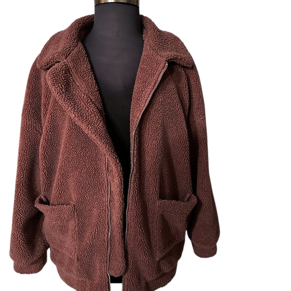 SHEIN Chocolate Teddy Jacket